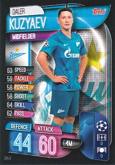 Daler Kuzyaev Zenit Petersburg 2019/20 Topps Match Attax CL #ZEN8